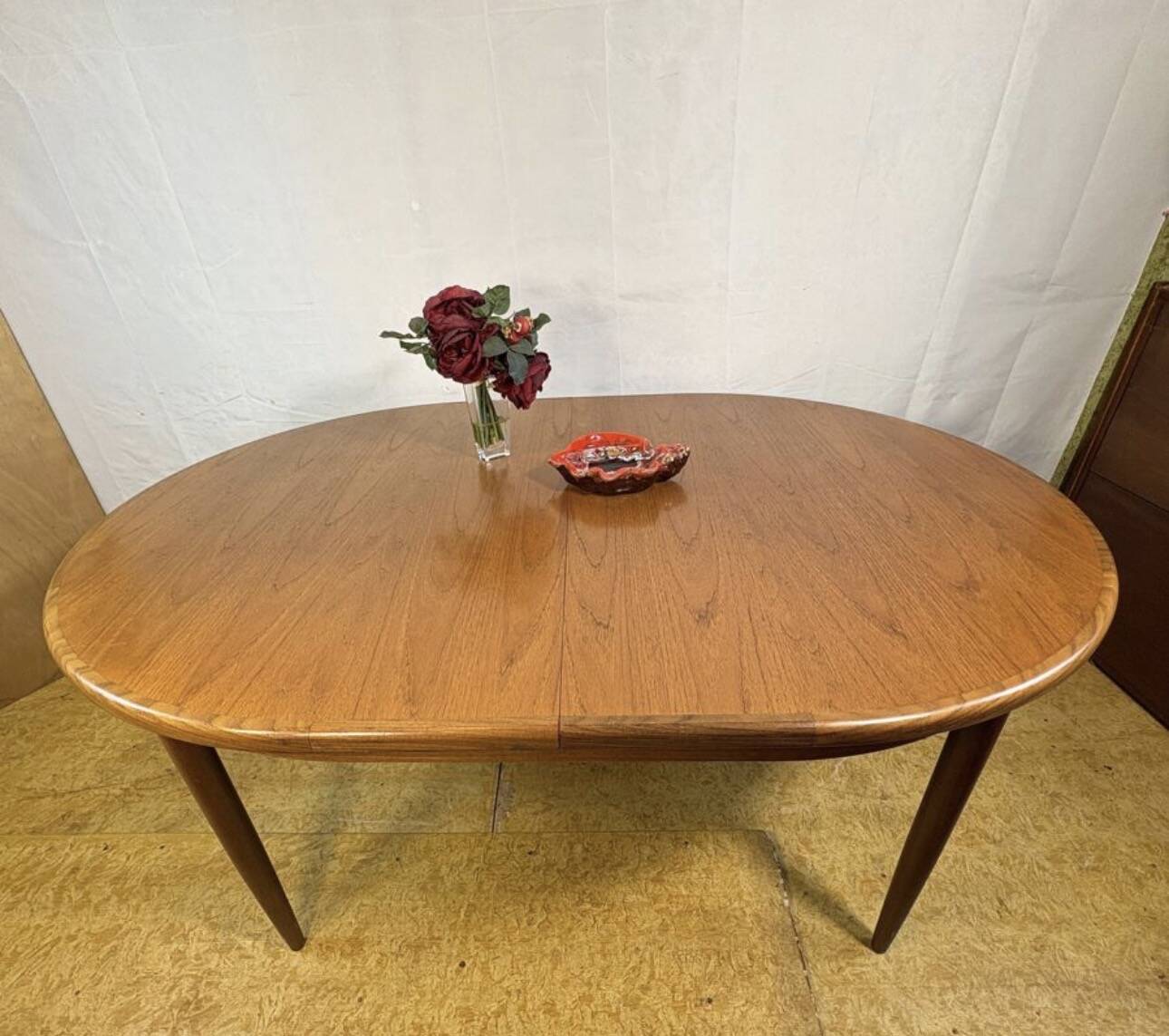 MidCentury Retro Vintage Teak Oval Extending Dining Table G Plan Fresco1960