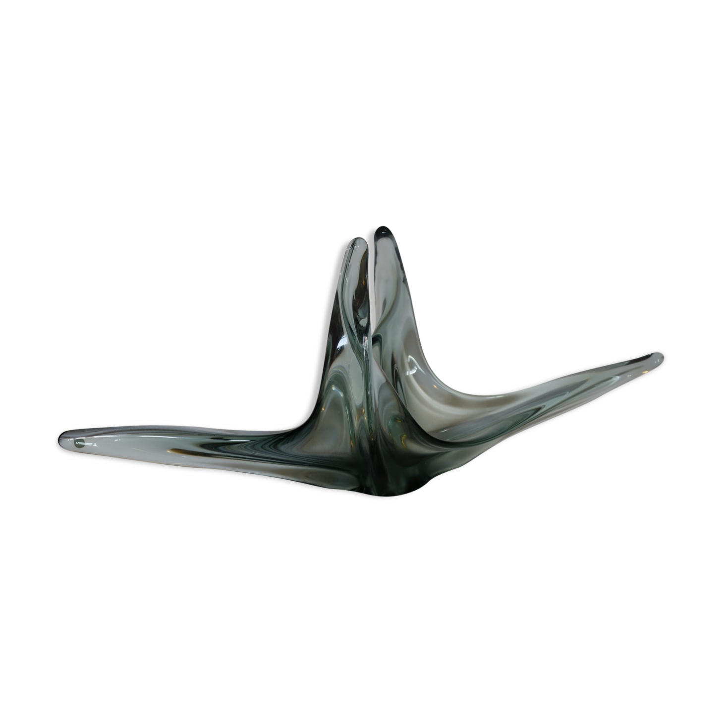 Vintage glass fruit bowl