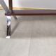 Table basse art déco vintage bois carrelage chrome