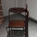 Pair of 2 folding chairs, design by Niels Gammelgaard - 1976s - vintage.