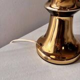 Gilded ceramic table lamp by Gustav Leek, Luxus, 1960s.