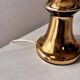 Gilded ceramic table lamp by Gustav Leek, Luxus, 1960s.