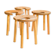 Set of four sauna stools, Antti Nurmesniemi, designed for the Palace Hotel, Helsinki 1952