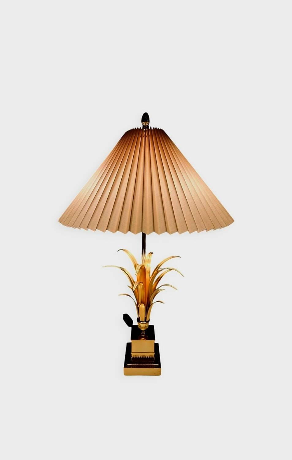 Brass Palm Tree Lamp – Maison Boulanger – 1970s