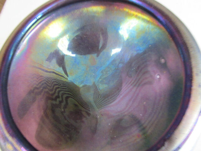 Malte blown glass ashtray, phoenician sign