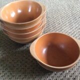Series of 5 stoneware bowls