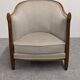 Pair of Art Deco gondola armchairs, France circa 1920