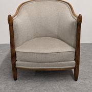 Pair of Art Deco gondola armchairs, France circa 1920