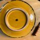 Ceramic cheese platter signed Yvon Roy
