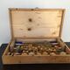 Jeu de croquet de table en bois vintage