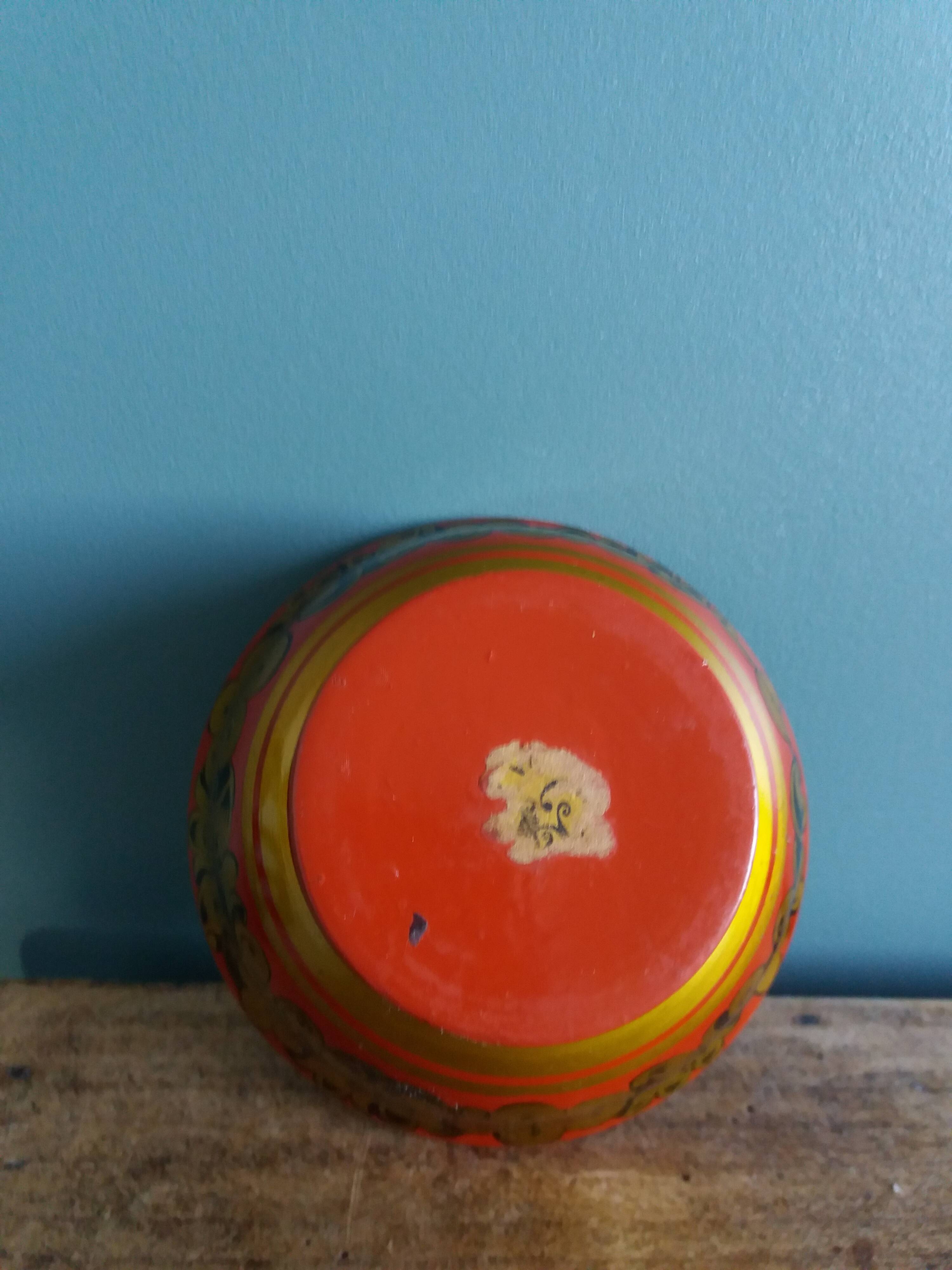 Khokhloma Russian handicraft painted wooden bowls