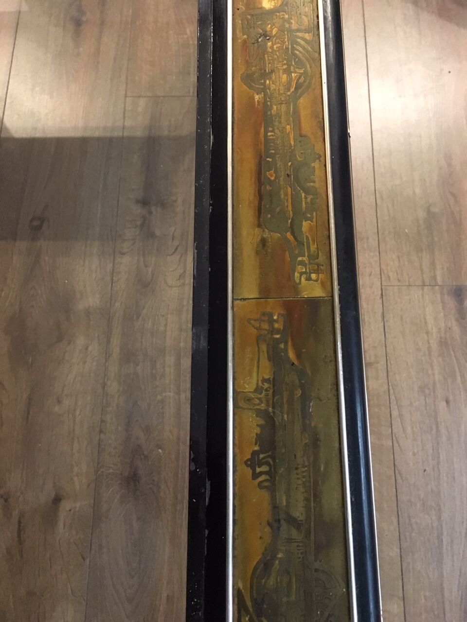 Bernhard Rohne Bronze and wood coffee table for MasterCraft