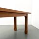 XL brutalist dining table in solid oak