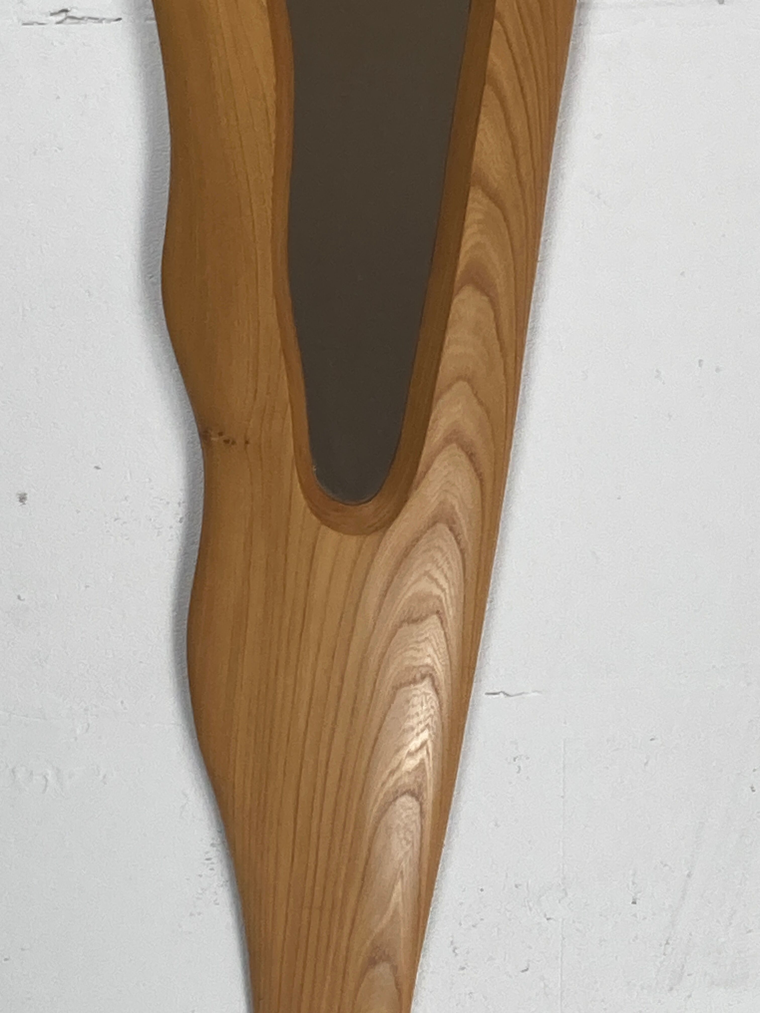 Freeform Irish elm mirror by Sheamus Malone 2001