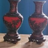 Vases cinabre