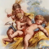 Old plate Cherub cherubs Elite cherubs