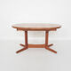 Teak oval extendable dining table by Korup Stolefabrik