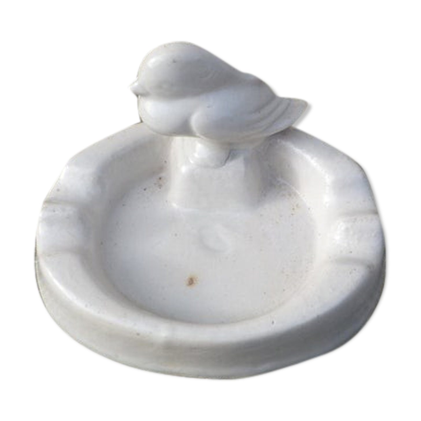 Ashtray dizz beige bird decoration