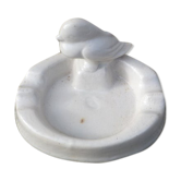 Ashtray dizz beige bird decoration