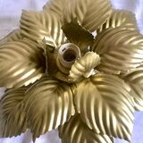 Wall lamp or ceiling lamp golden flower
