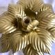 Wall lamp or ceiling lamp golden flower