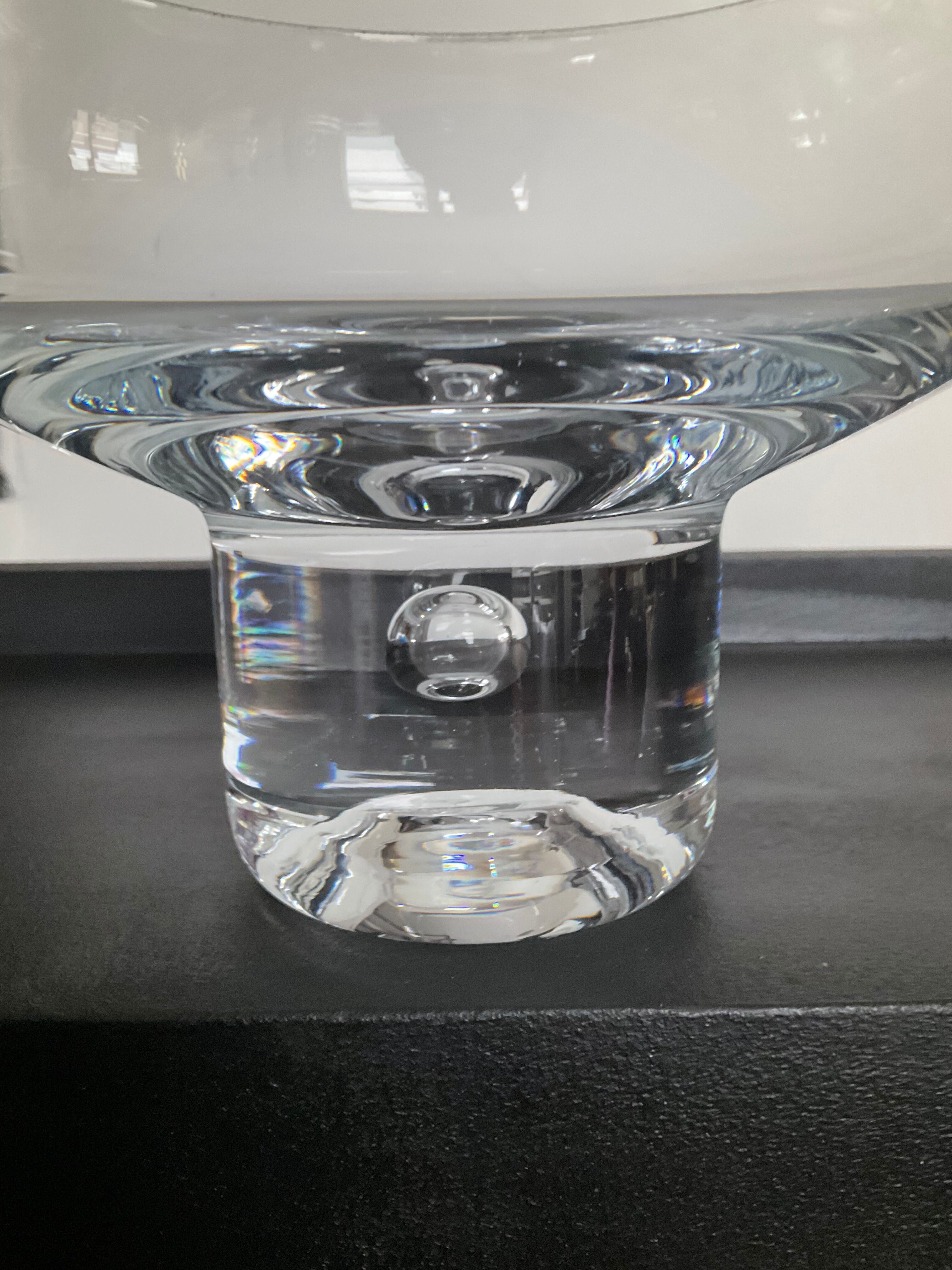 Vintage cup in blown glass made in italy