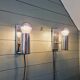 Pair of tubular chrome-plated metal wall sconces, 1970s