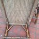 Chaise longue rotin vintage