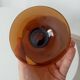 Vintage amber glass vase from the 60s/70s.