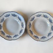 6 assiettes creuses Badonviller modèle Richelieu
