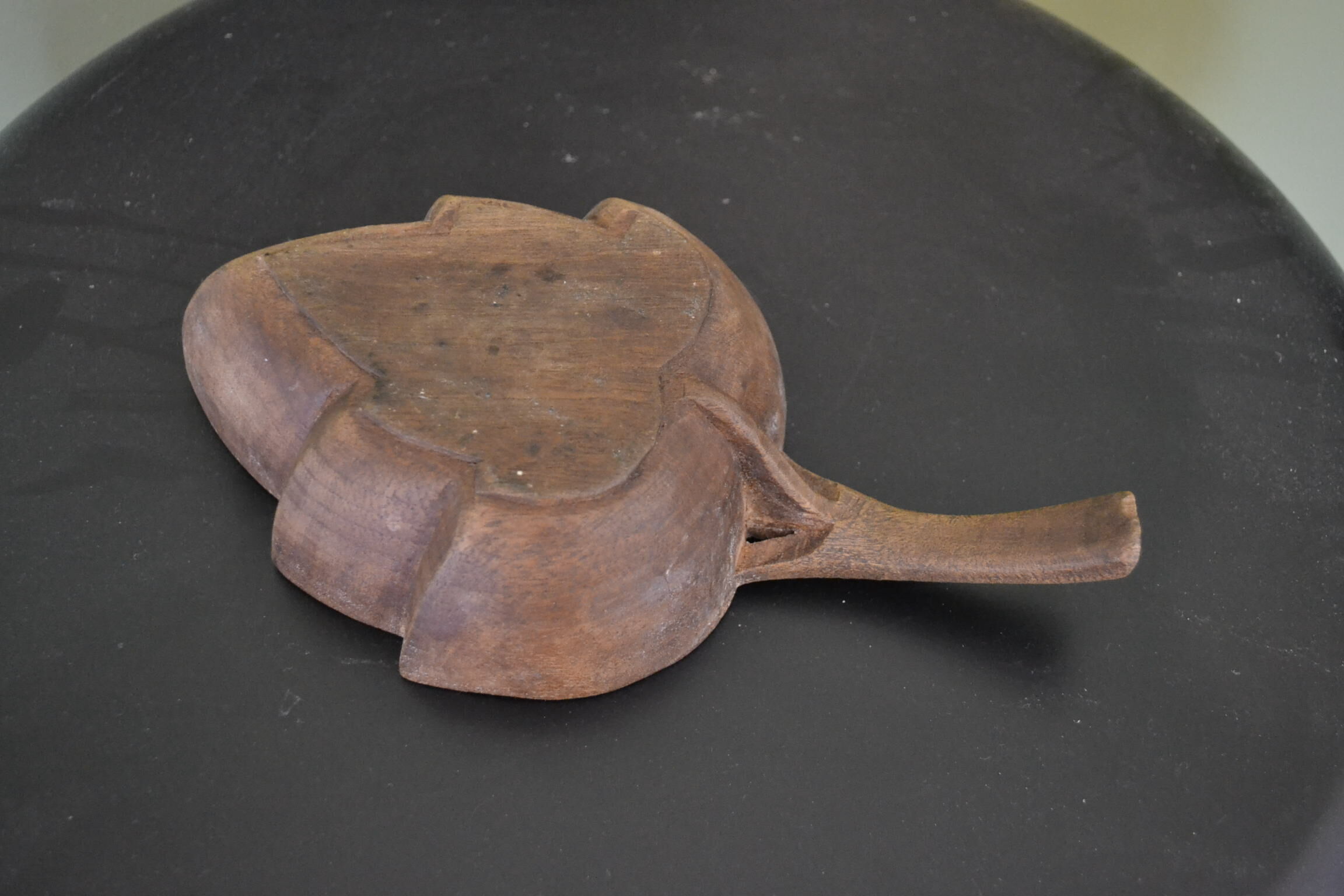 Empty wooden sheet pocket