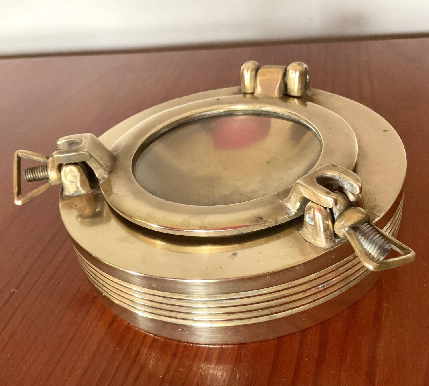 Brass porthole ashtray
