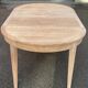 Table à manger scandinave extensible rénovée en chêne 110cm du XXème
