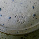 Pyrity sandstone tea, signed