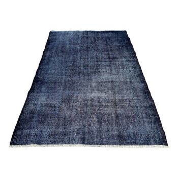 Vintage distressed turkish rug 212 x 118 cm