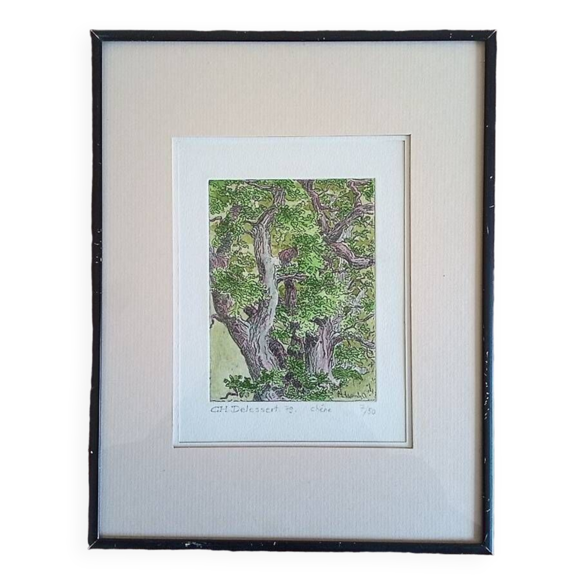 Enhanced etching - Christine Delessert - Lyonnaise school