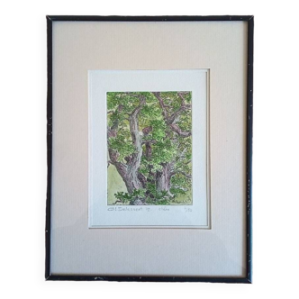 Enhanced etching - Christine Delessert - Lyonnaise school
