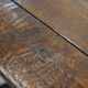 Grande table à manger ancienne en chêne anglais du début du XIXe siècle