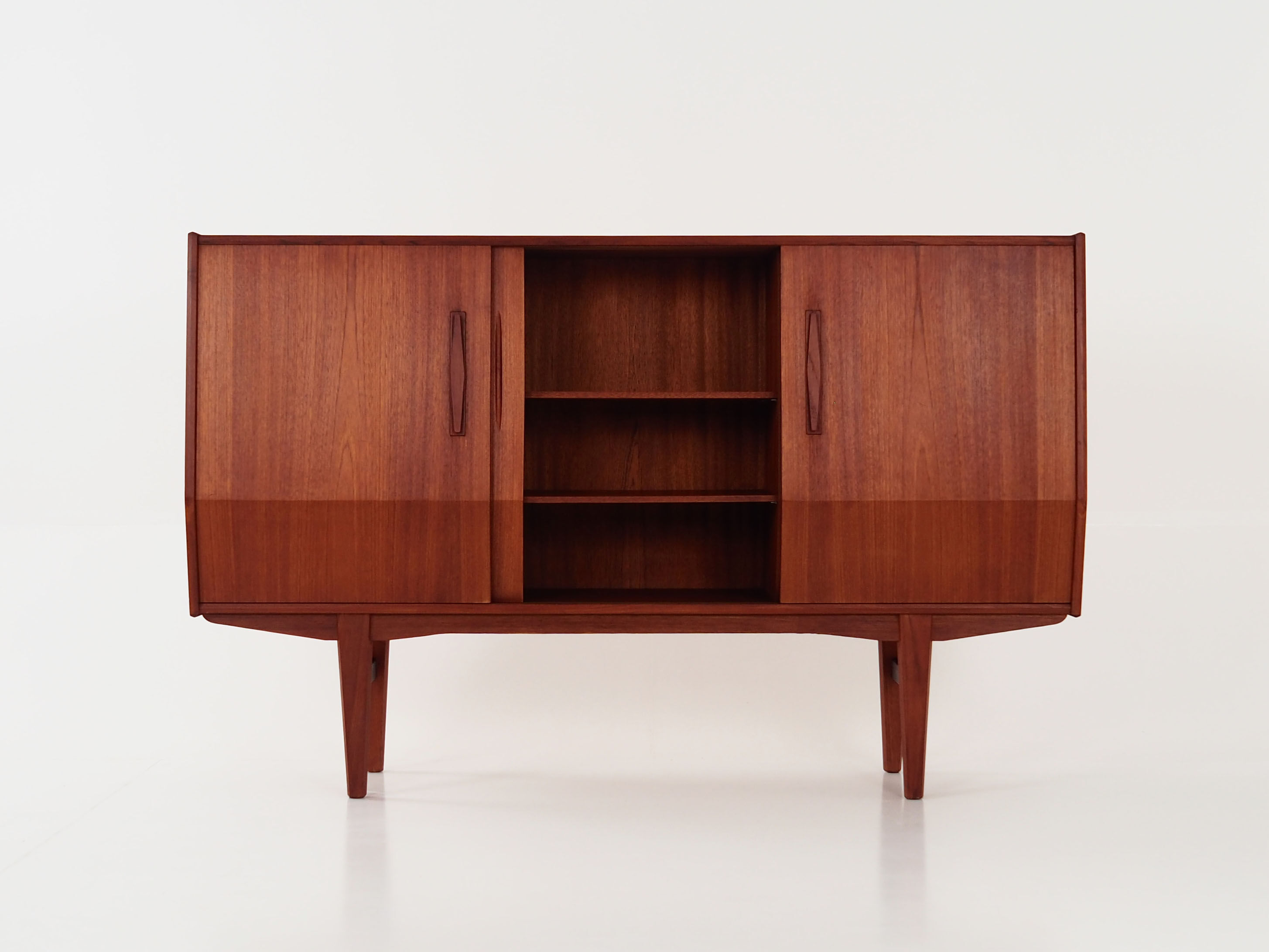 Teak highboard Danish design 1980s