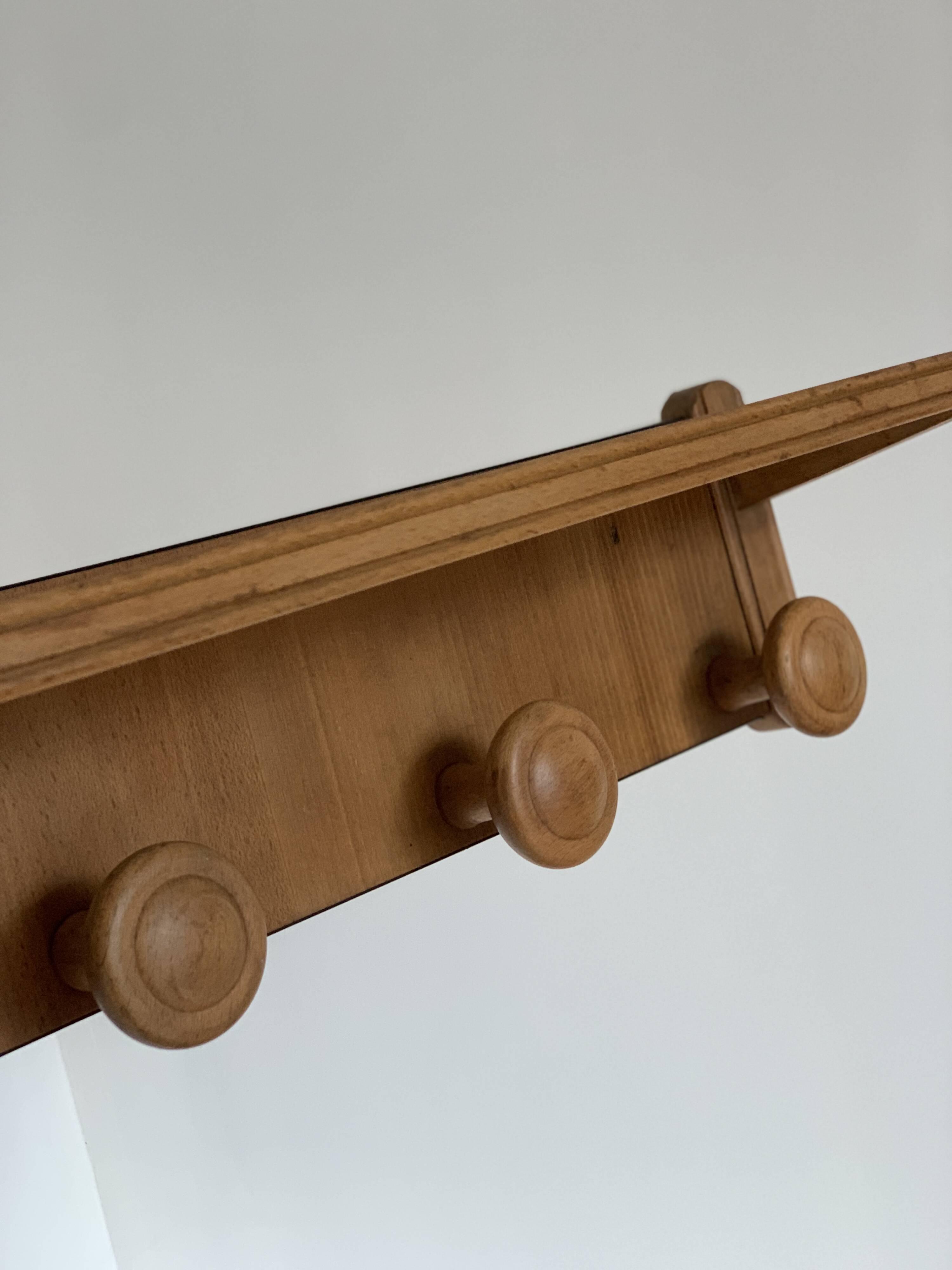 Vintage wall coat rack