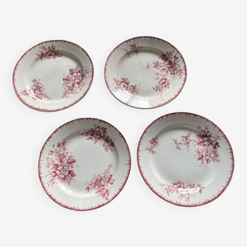Set of 4 Maastricht earthenware dinner plates