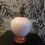 Pink glass lamp, 1930s