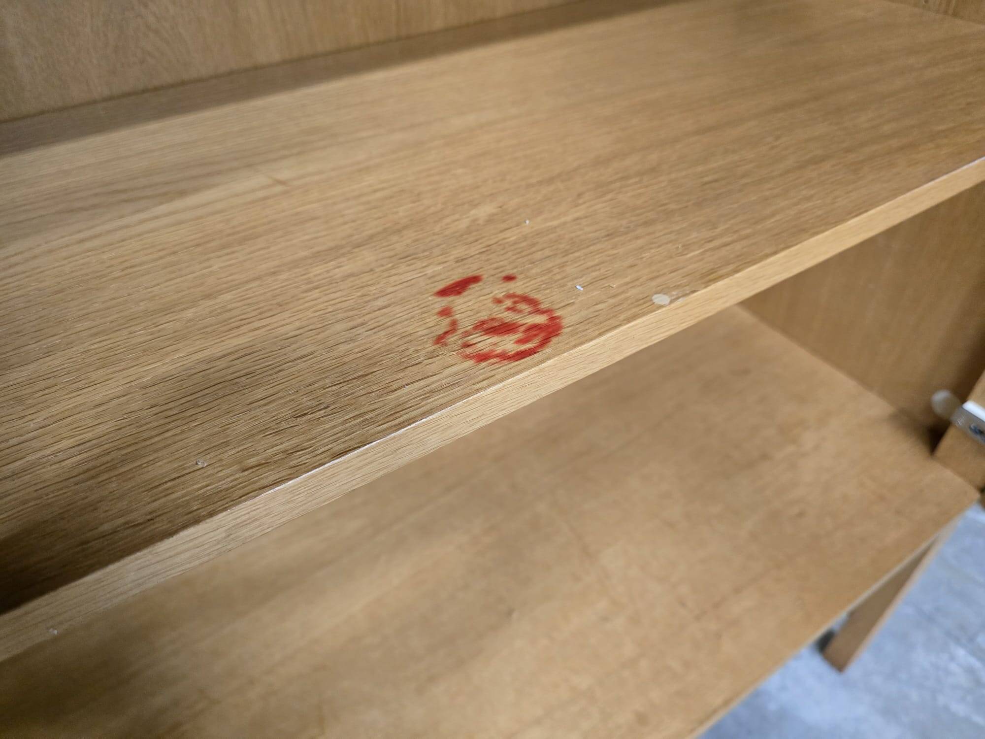 XL vintage mid-height wardrobe with brutalist accents