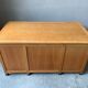Bureau Vintage en Chêne avec 8 Tiroirs