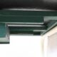 Tubular steel console, black glass tray, circa 1950