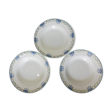 3 vintage soup plates from St Amand 220645