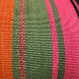 16"X 48" Bedding Kilim Pillow, Oversize Cushion Cover, Long Bolster Kilim Pillow Cover, 120x40 Cm