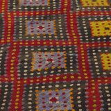 Tapis Kilim Vintage Turc Oushak 191x272 cm Laine Fait Main