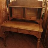 Box desk with pediment