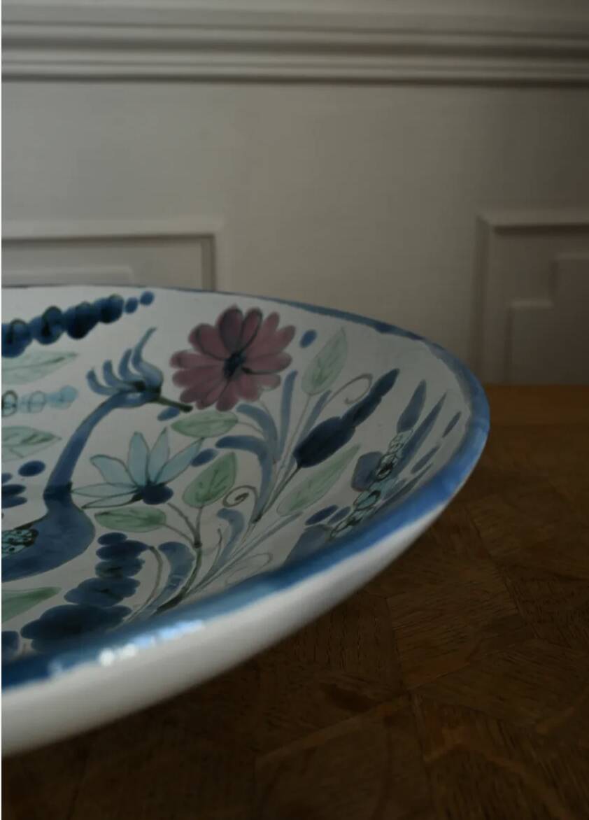 Ceramic plate signed Maja